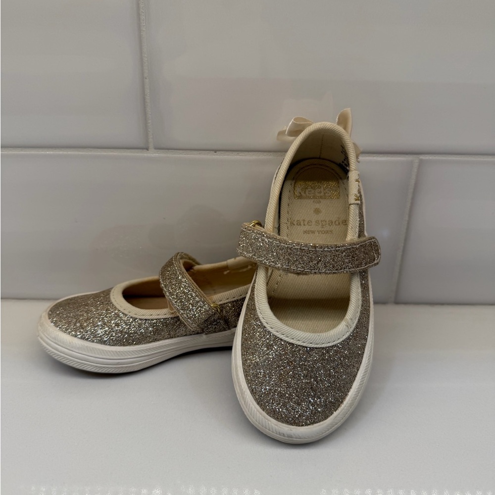 Keds X Kate Spade New York Sloan Mary Jane - Kids Size 5.5C Gold Toddler